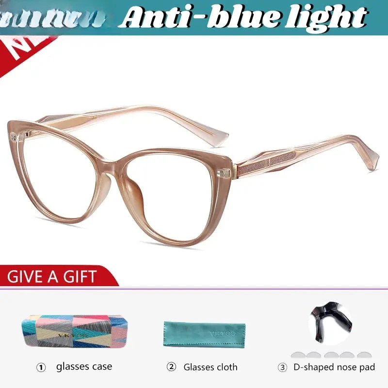 Women's Butterfly Full Rim TR90 Reading Glasses 582006 — view 5 | Rx Spectacle
