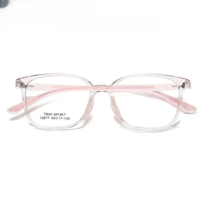 Women's Square Full Rim TR90 Prescription Glasses 612677 — view 7 | Rx Spectacle