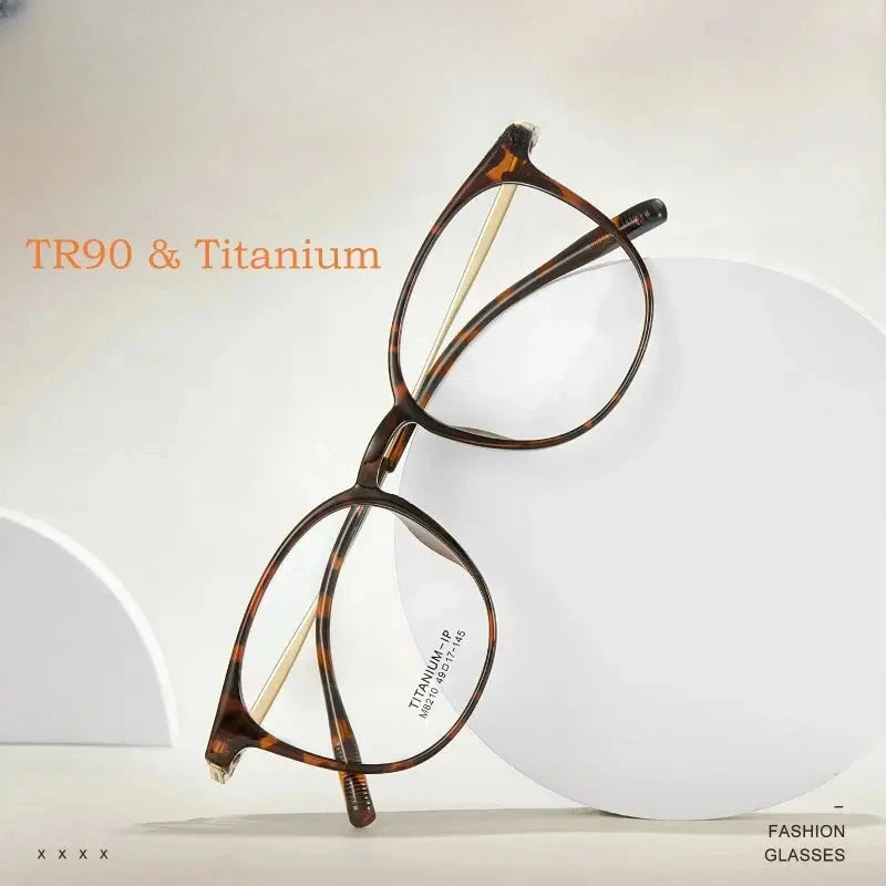 Unisex Square Full Rim Titanium Prescription Glasses 8210 — view 1 | Rx Spectacle
