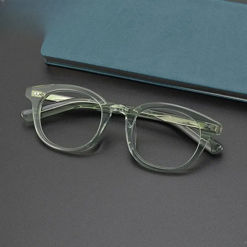 Unisex Round Full Rim Acetate Prescription Glasses Gxyj1028 — view 1 | Rx Spectacle