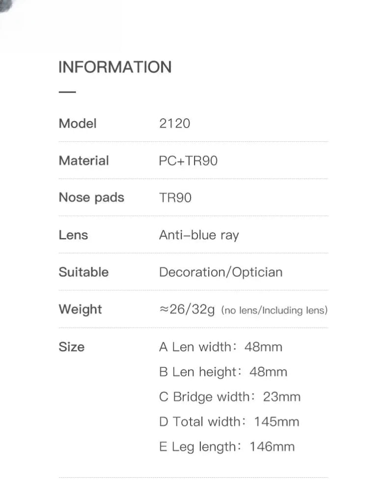 Unisex Square Full Rim Titanium Reading Glasses 2120 — view 12 | Rx Spectacle
