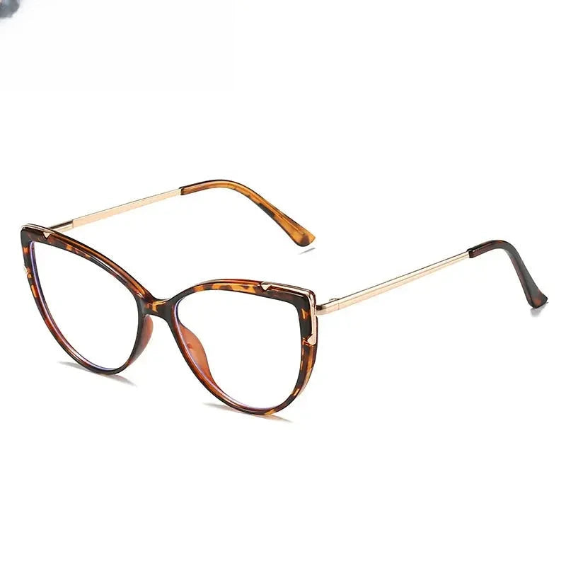 Women's Cat Eye Full Rim Titanium Prescription Glasses 415005 — view 3 | Rx Spectacle