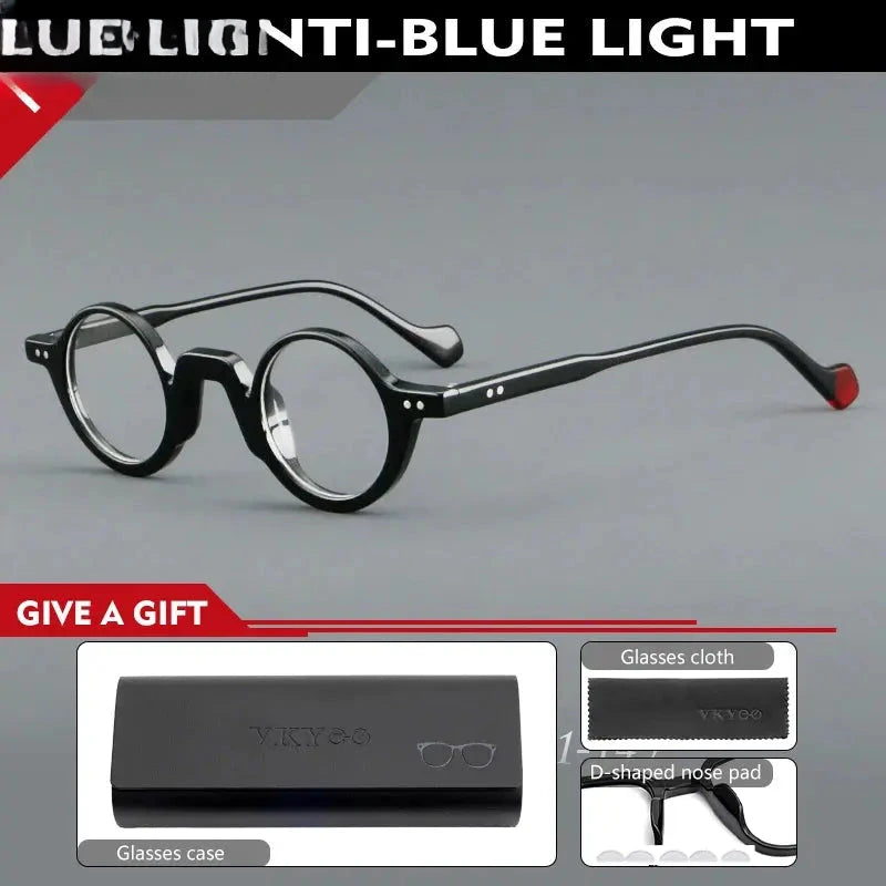 Unisex Round Full Rim Acetate Reading Glasses 623202 — view 6 | Rx Spectacle