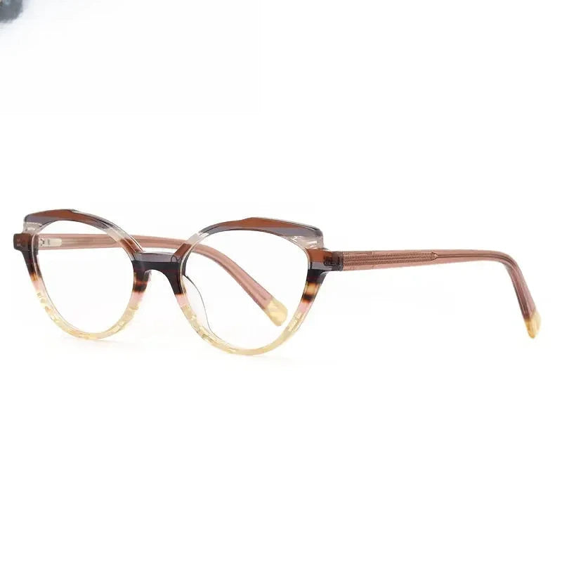 Women's Cat Eye Full Rim Acetate Prescription Glasses 631067 — view 3 | Rx Spectacle