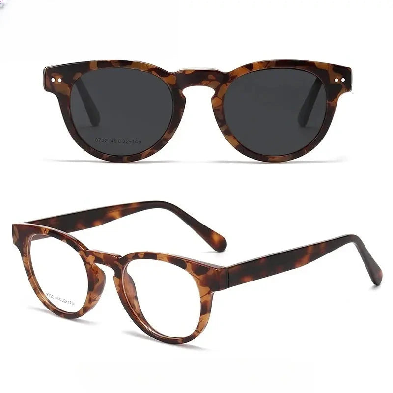 Women's Square Full Rim Acetate Clip-On Prescription Glasses 938732 — view 3 | Rx Spectacle