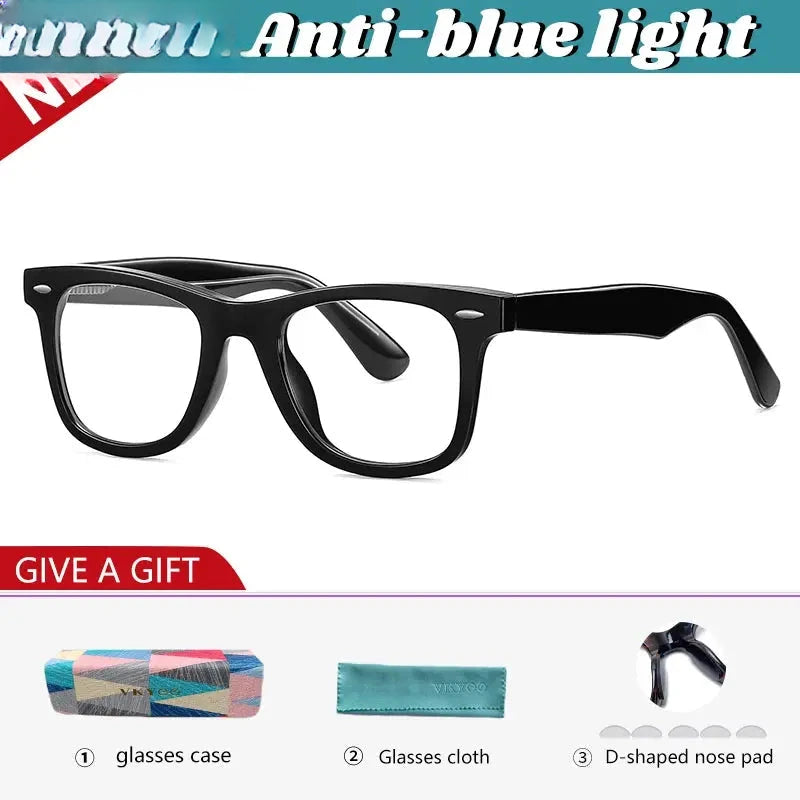 Unisex Square Full Rim Titanium Reading Glasses 21029 — view 6 | Rx Spectacle