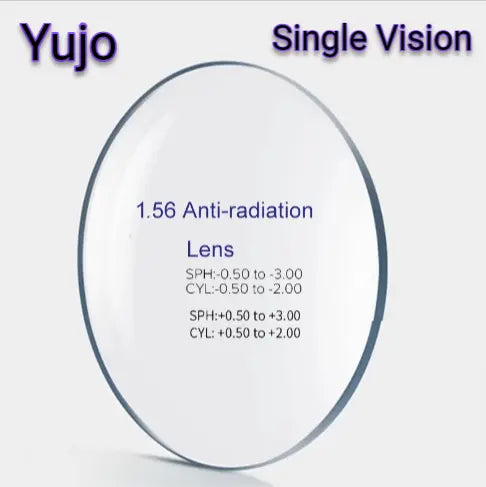 1.56 Index Single Vision Anti Radiation Clear Lenses — view 1 | Rx Spectacle