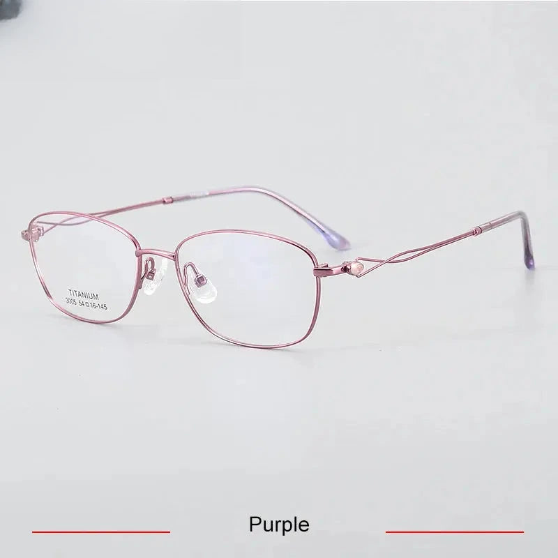 Unisex Oval Full Rim Titanium Prescription Glasses 33005 — view 5 | Rx Spectacle