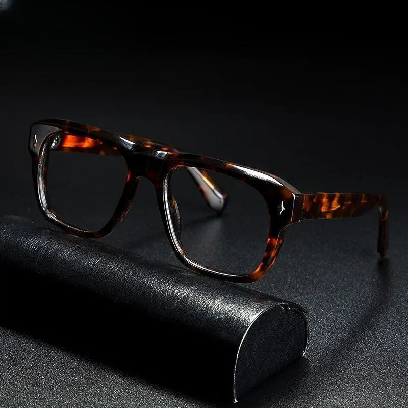 Unisex Square Full Rim Acetate Prescription Glasses Gxyj839 — view 4 | Rx Spectacle