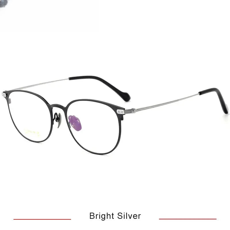 Unisex Oval Full Rim Titanium Prescription Glasses 315010 — view 6 | Rx Spectacle