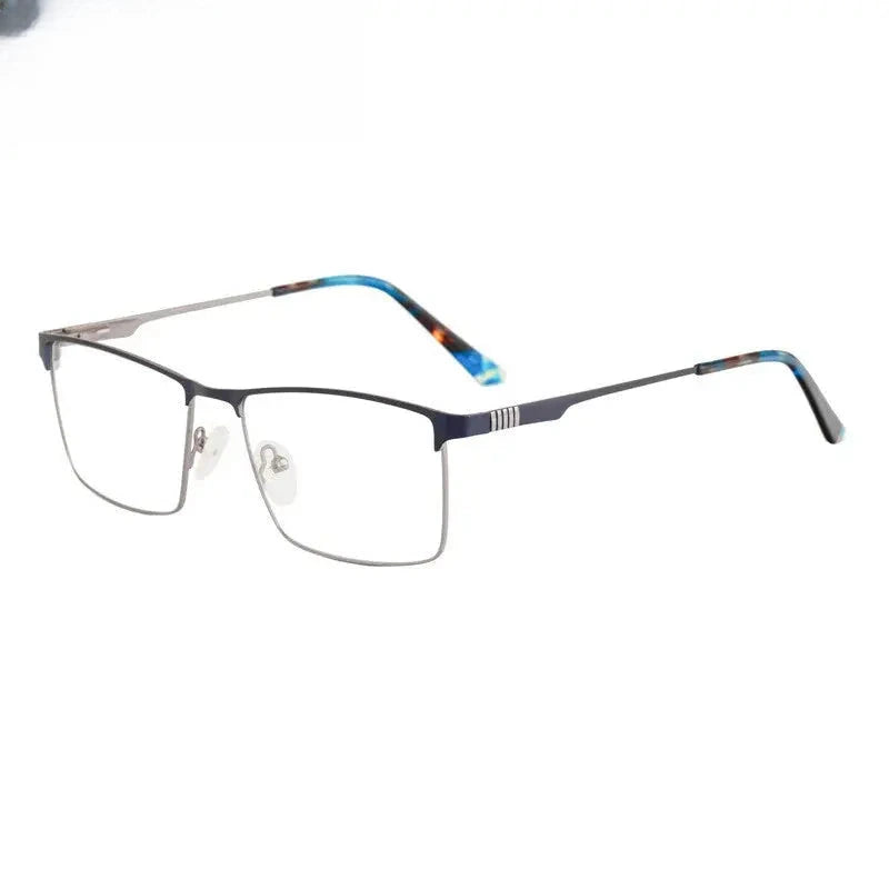 Men's Square Full Rim Titanium Prescription Glasses 83459 — view 6 | Rx Spectacle