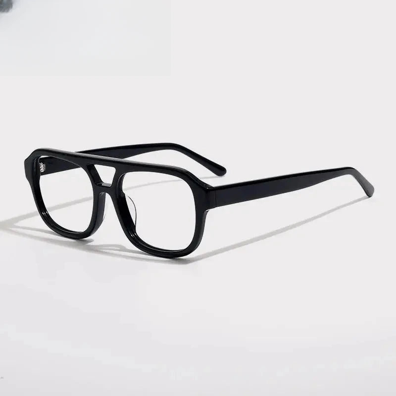 Unisex Square Full Rim Acetate Double Bridge Prescription Glasses Gx1515 — view 3 | Rx Spectacle