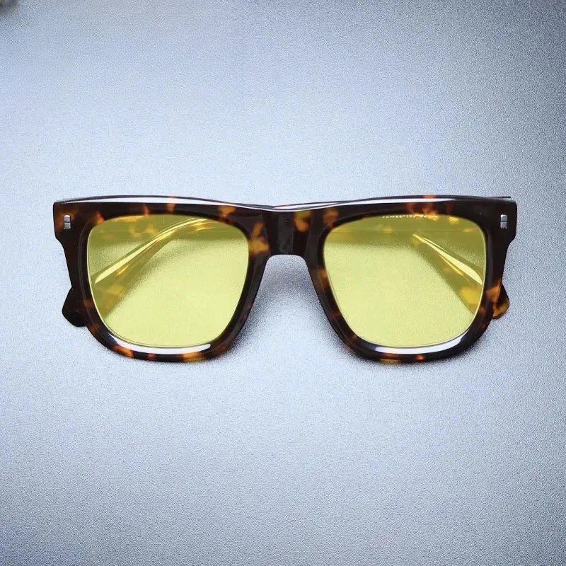 Unisex Square Full Rim Acetate Oversized Prescription Glasses M007 — view 14 | Rx Spectacle