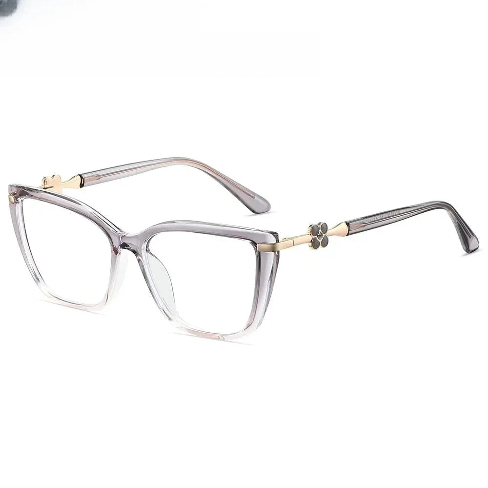 Women's Butterfly Full Rim Titanium Prescription Glasses 783004 — view 4 | Rx Spectacle