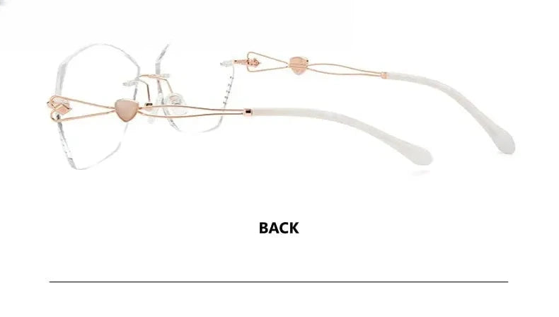 Women's Rimless Titanium Prescription Glasses 706141 — view 4 | Rx Spectacle