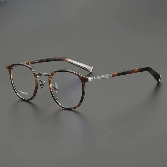 Women's Oval Full Rim Titanium Prescription Glasses Gxyj3010 — view 1 | Rx Spectacle