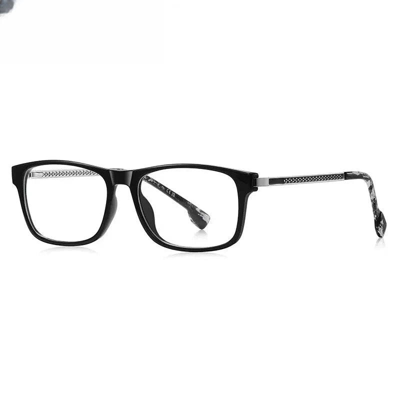 Unisex Square Full Rim Titanium Prescription Glasses 73204 — view 4 | Rx Spectacle