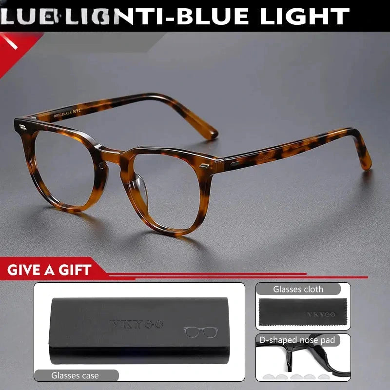 Unisex Square Full Rim Titanium Reading Glasses 756005 — view 5 | Rx Spectacle