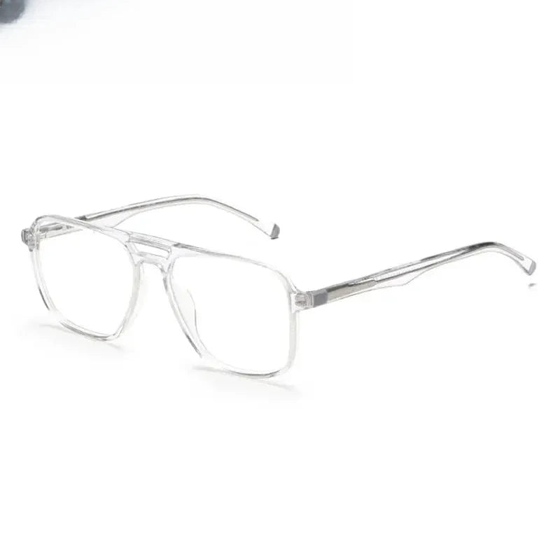 Women's Square Full Rim Acetate Double Bridge Prescription Glasses 61001 — view 3 | Rx Spectacle