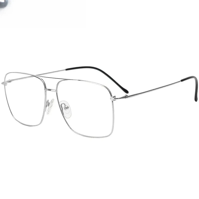 Women's Square Full Rim Titanium Double Bridge Prescription Glasses 316051 — view 1 | Rx Spectacle