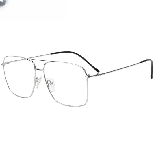 Women's Square Full Rim Titanium Double Bridge Prescription Glasses 316051 — view 1 | Rx Spectacle