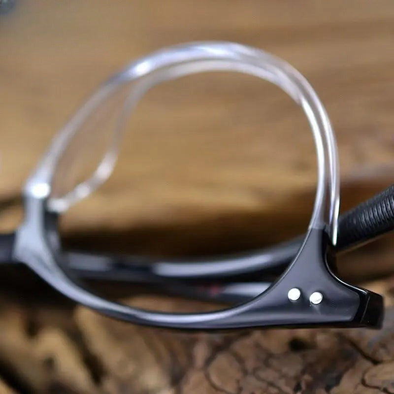 Men's Round Full Rim Acetate Prescription Glasses 2172015 — view 5 | Rx Spectacle