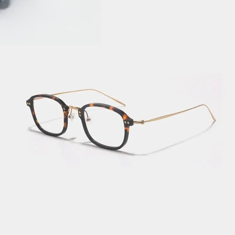 Unisex Square Full Rim Titanium Prescription Glasses Gxyj364 — view 8 | Rx Spectacle