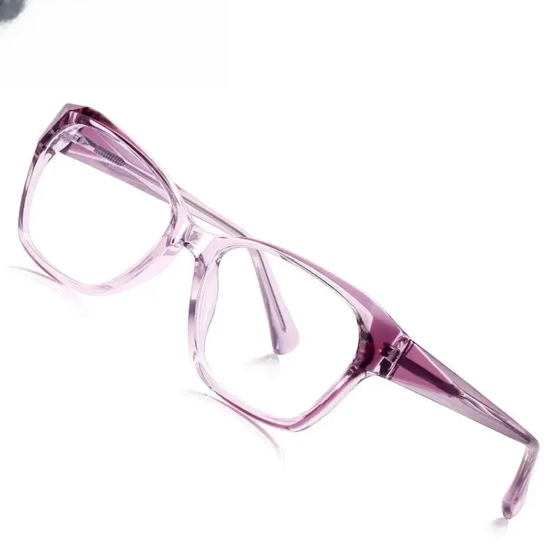 Women's Square Full Rim Titanium Prescription Glasses 81006 — view 1 | Rx Spectacle