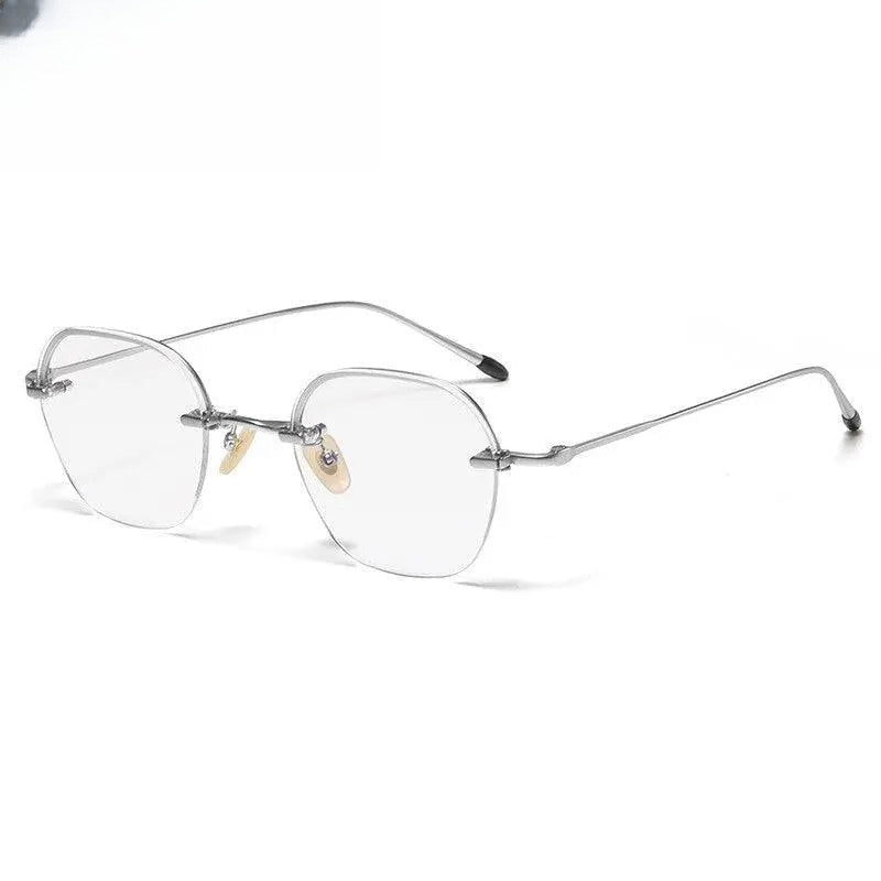 Unisex Irregular Full Rim Titanium Prescription Glasses Gxyj1039 — view 5 | Rx Spectacle