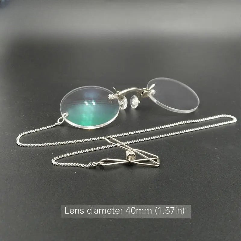 Unisex Round Full Rim Alloy Reading Glasses Y032 — view 6 | Rx Spectacle