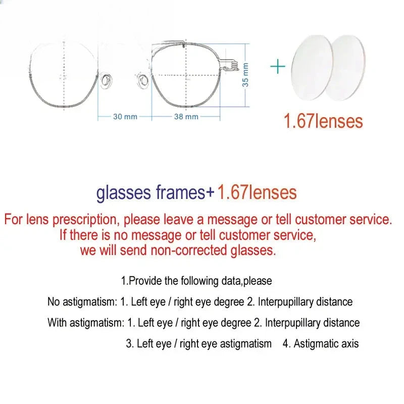 Unisex Round Full Rim Stainless Steel Prescription Glasses 3838 — view 9 | Rx Spectacle