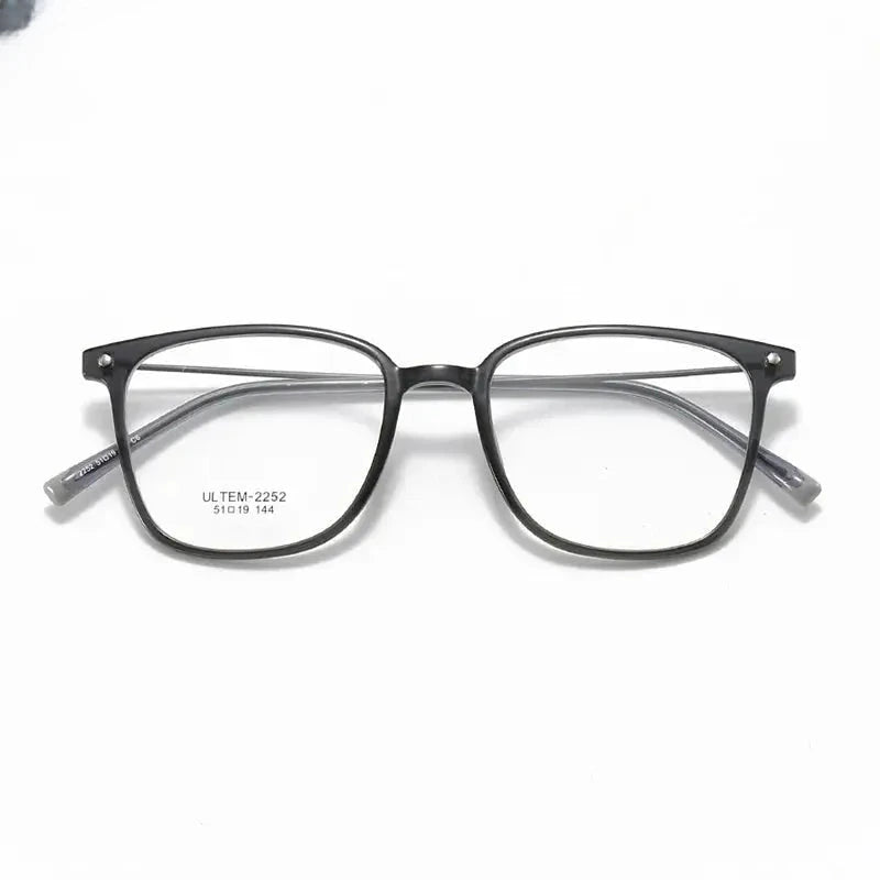 Women's Square Full Rim Alloy Prescription Glasses 32252 — view 3 | Rx Spectacle