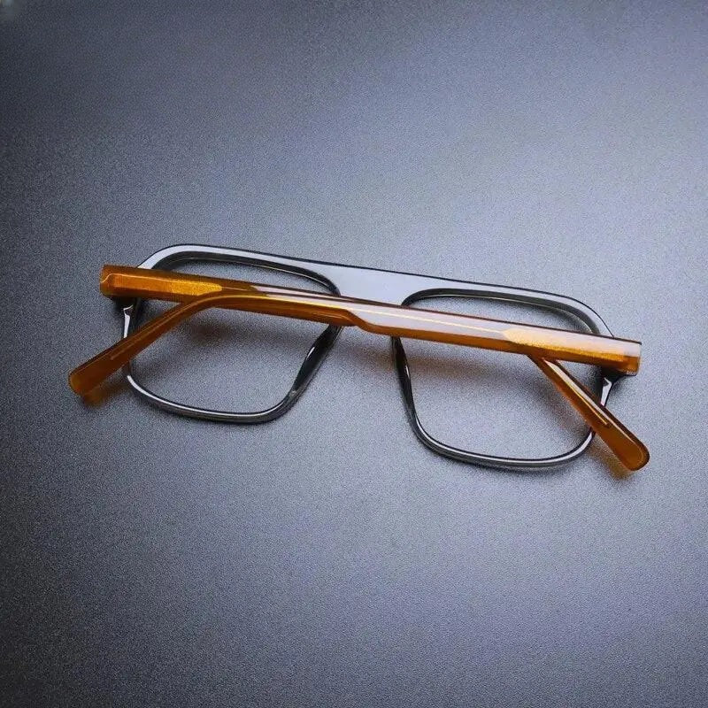 Unisex Square Full Rim Acetate Prescription Glasses Gxyj1133 — view 4 | Rx Spectacle