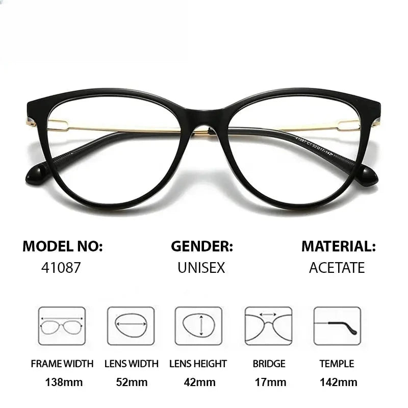 Women's Cat Eye Full Rim Acetate Prescription Glasses 341087 — view 2 | Rx Spectacle