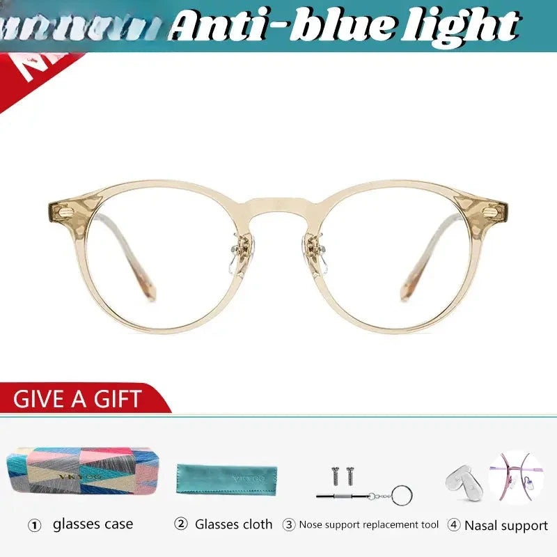 Women's Round Full Rim Acetate Reading Glasses 98321 — view 8 | Rx Spectacle