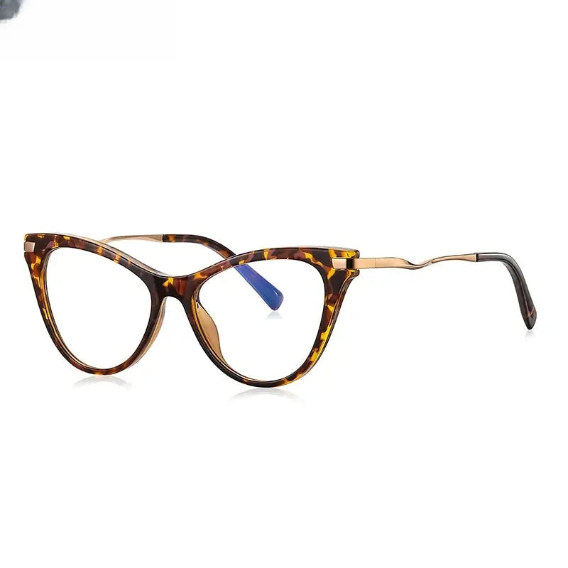 Women's Cat Eye Full Rim Titanium Reading Glasses 2109 — view 9 | Rx Spectacle