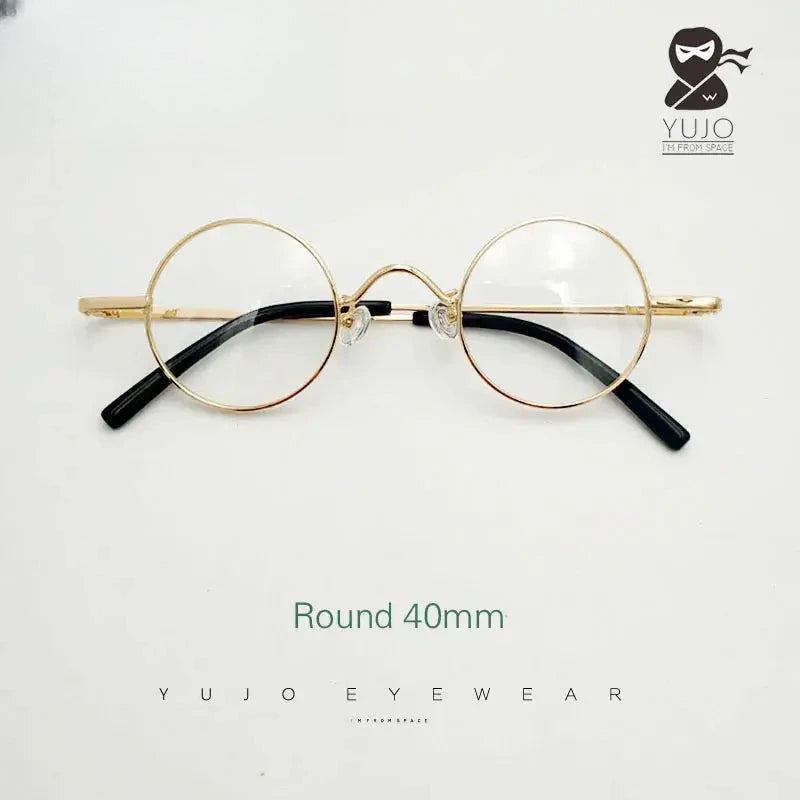 Women's Round Full Rim Alloy Prescription Glasses 811008 — view 8 | Rx Spectacle
