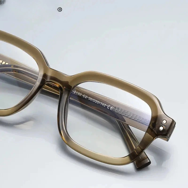 Women's Square Full Rim Plastic Reading Glasses Pfd2190 — view 2 | Rx Spectacle