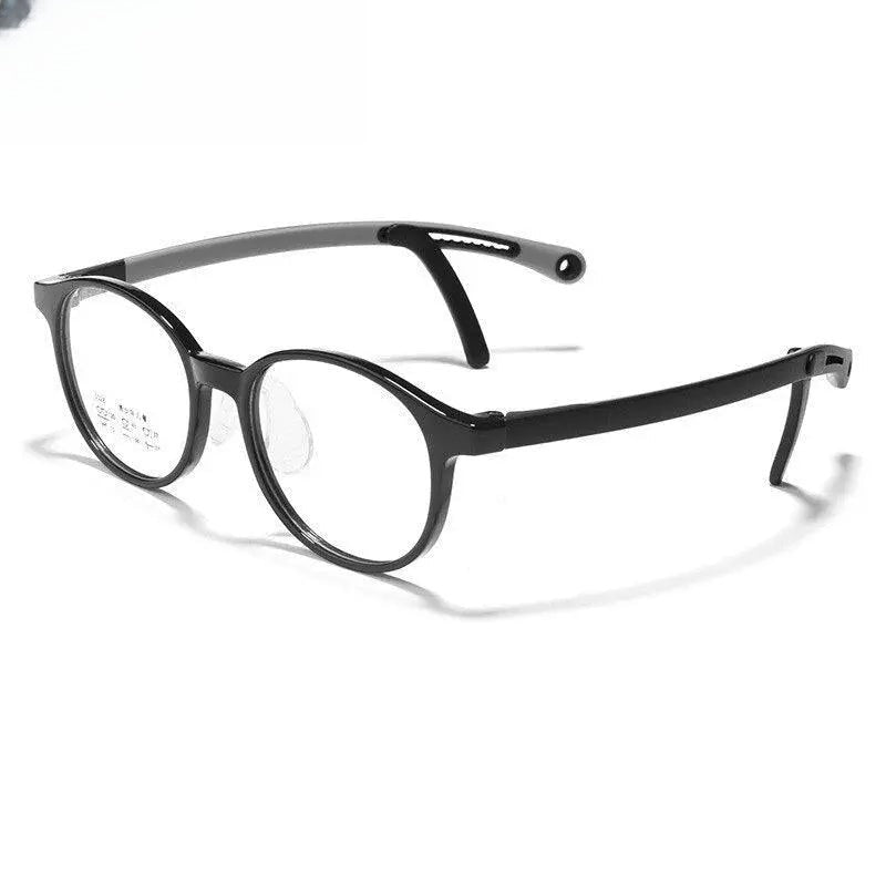 Unisex Round Full Rim Titanium Prescription Glasses 5028 — view 6 | Rx Spectacle