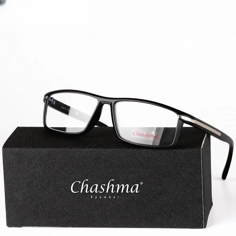 Unisex Square Full Rim Titanium Reading Glasses 1356 — view 1 | Rx Spectacle