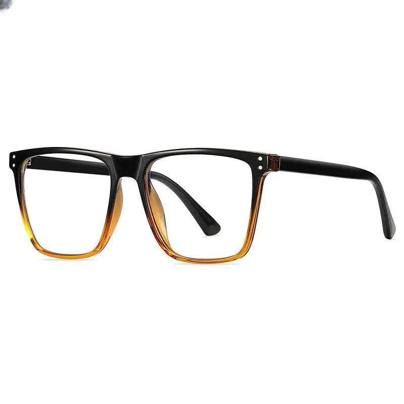 Men's Square Full Rim Titanium Prescription Glasses 720236 — view 3 | Rx Spectacle