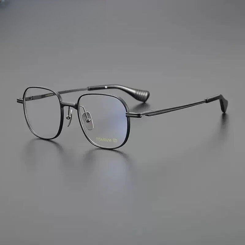 Unisex Square Full Rim Titanium Prescription Glasses Gxyj1086 — view 9 | Rx Spectacle
