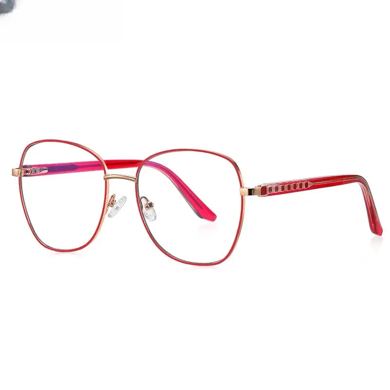 Unisex Butterfly Full Rim Stainless Steel Reading Glasses 3063 — view 11 | Rx Spectacle