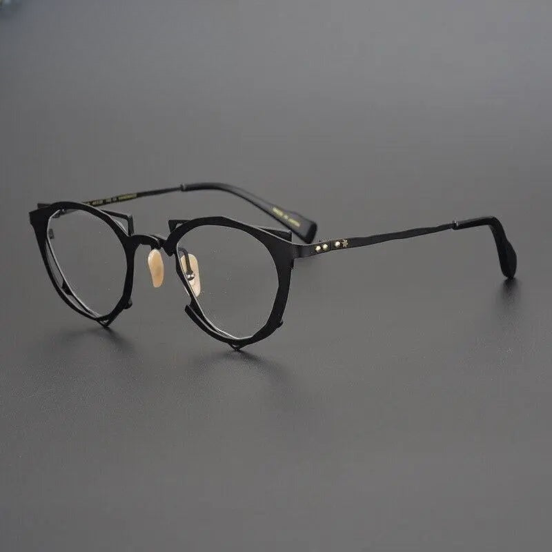 Unisex Triangle Full Rim Alloy Prescription Glasses Gxyj535 — view 8 | Rx Spectacle