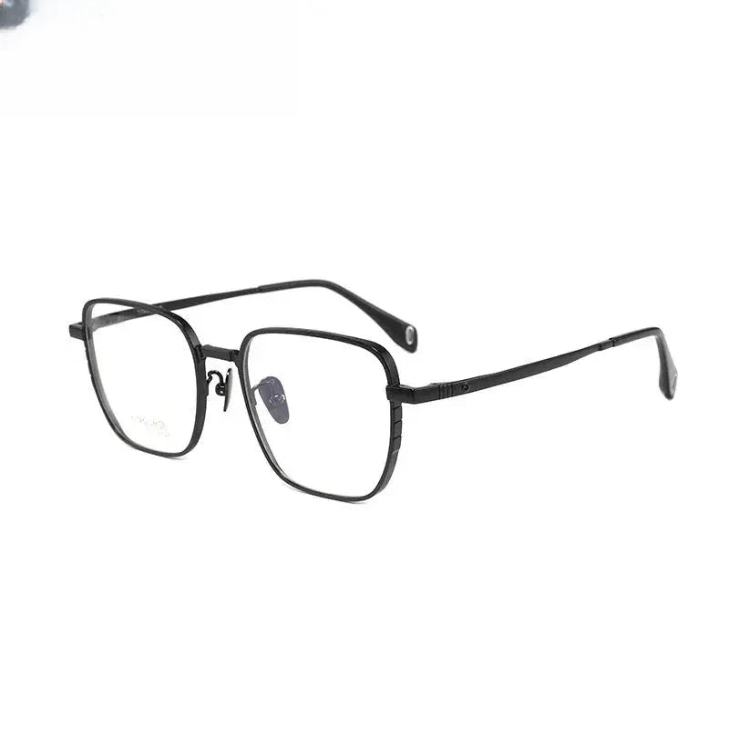Men's Polygon Full Rim Titanium Prescription Glasses 41007 — view 4 | Rx Spectacle