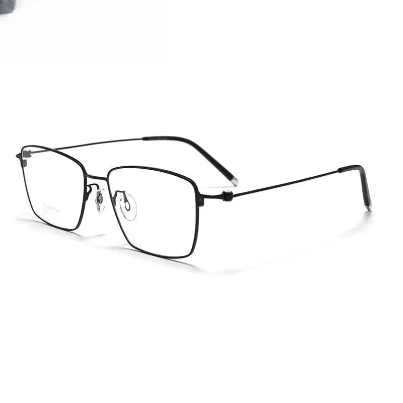 Men's Square Full Rim Titanium Prescription Glasses 750058 — view 3 | Rx Spectacle