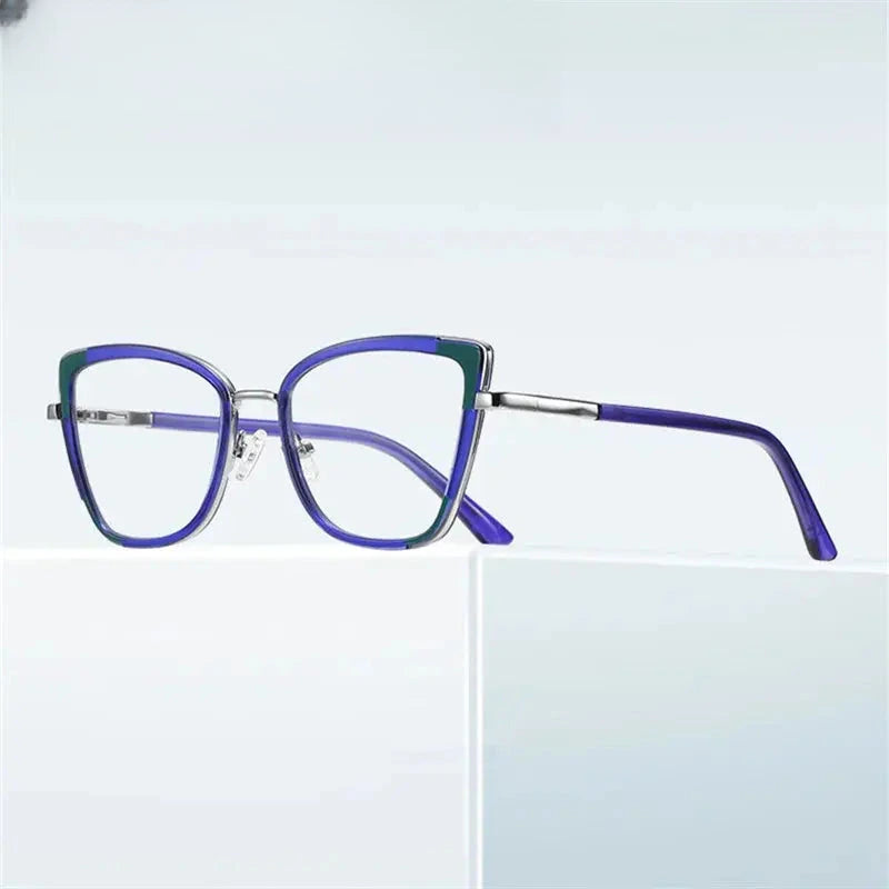 Women's Cat Eye Full Rim TR90 Prescription Glasses 31337 — view 1 | Rx Spectacle
