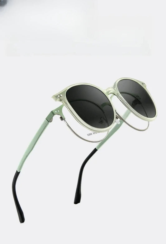 Women's Oval Full Rim TR90 Clip-On Prescription Glasses 2262 — view 1 | Rx Spectacle
