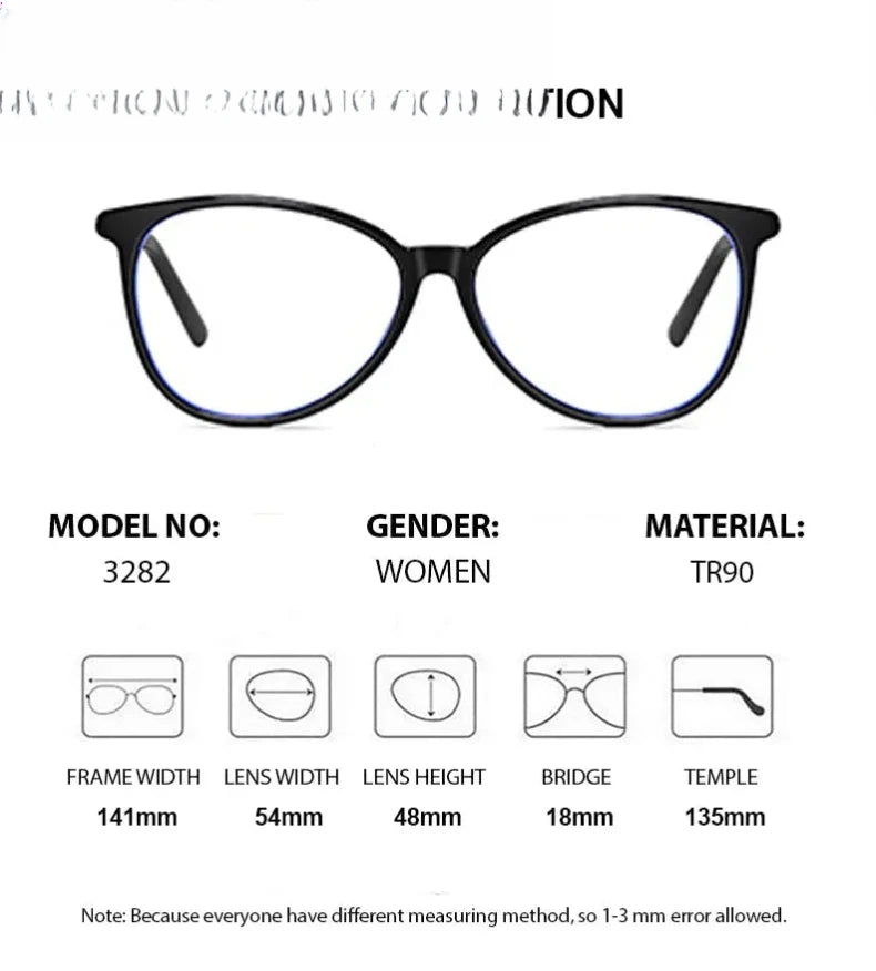 Women's Oval Full Rim Acetate Prescription Glasses 82135 — view 2 | Rx Spectacle