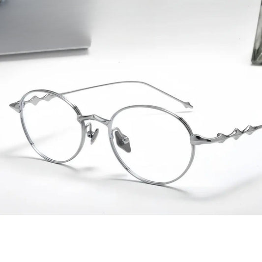 Unisex Round Full Rim Titanium Prescription Glasses 20852 — view 1 | Rx Spectacle